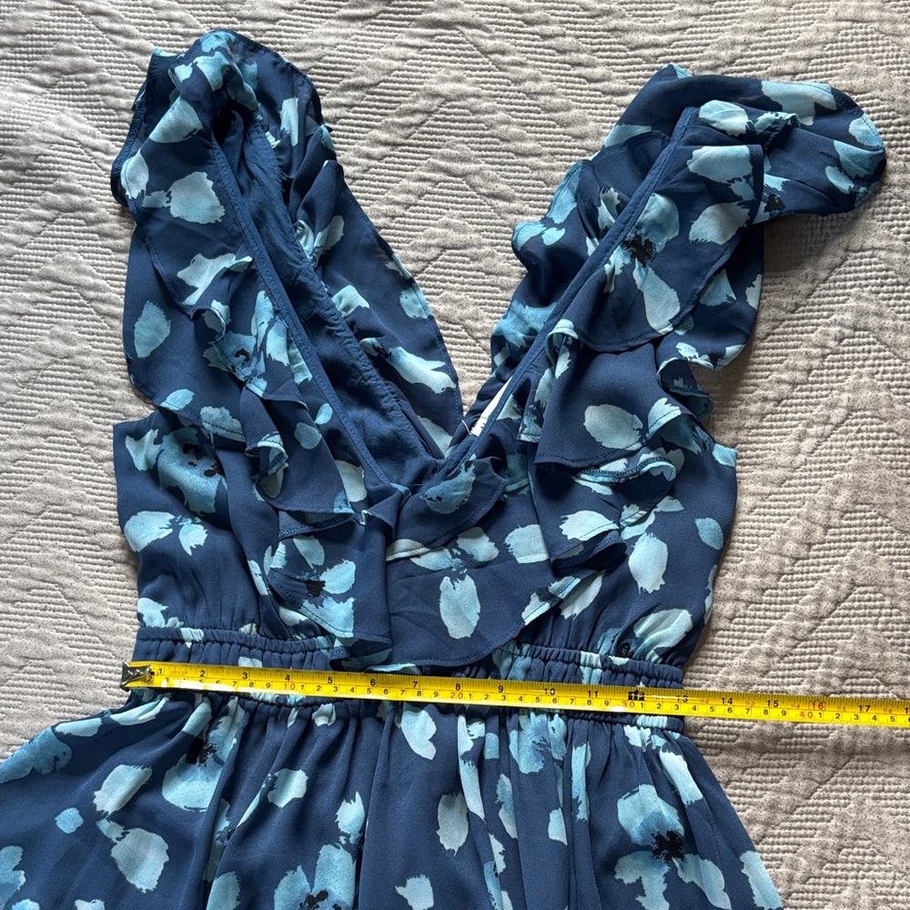 Abercrombie & Fitch Blue Floral Dress - Picture 7 of 9